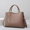 Women's Handbag New Fashionable and Simple Middle-aged Mother Bag, Large Capacity Multi Compartment Soft Leather Commuting Bag
