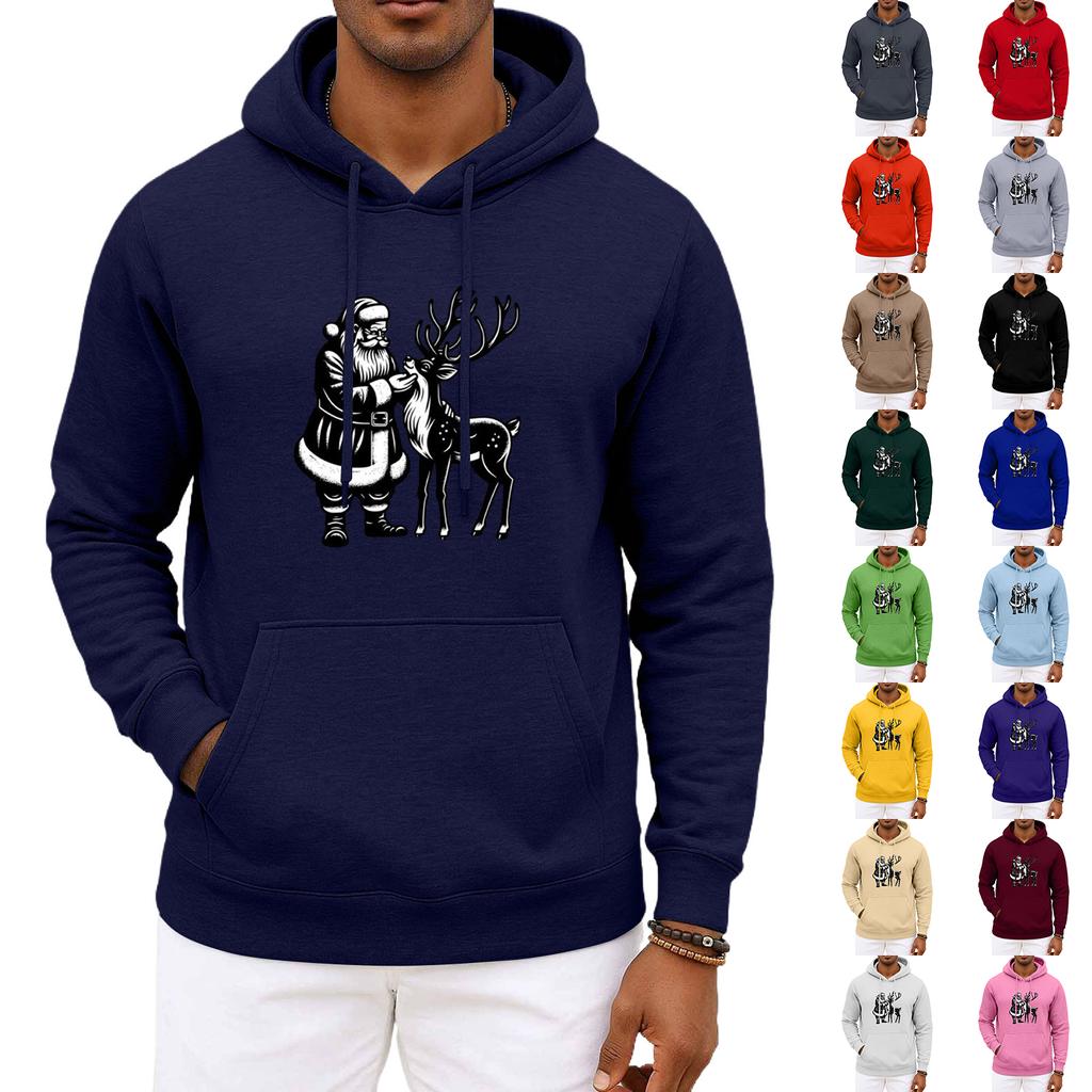 Men's  And  Women's  Christmas  Hooded Hood  Long Sleeves  Hoodie