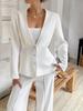 2025 Autumn/Winter European & American Elegant Long-Sleeve Buttoned Women's Suit Jacket