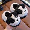Casual Cute Cartoon Animal Slip On Furry Home Shoes for Girls Boys, Non-slip Warm Comfy Slippers for Indoor