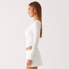 Q25TP244 European Asymmetrical Twisted Slim Fit Long Sleeve Top - Women's Summer & Autumn Collection