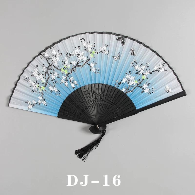 Elegant Fan Hall Retro Style Folding Fan Female Summer Japanese Style Portable Portable Tassel Small Folding Fan Chinese Style Han Costume Fan