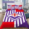 ACF Fiorentina Logo 3Pcs Bedding Set, Duvet Cover and 2 Pillowcases, Soccer Team Bed Linens, No Comforter No Pillow Core
