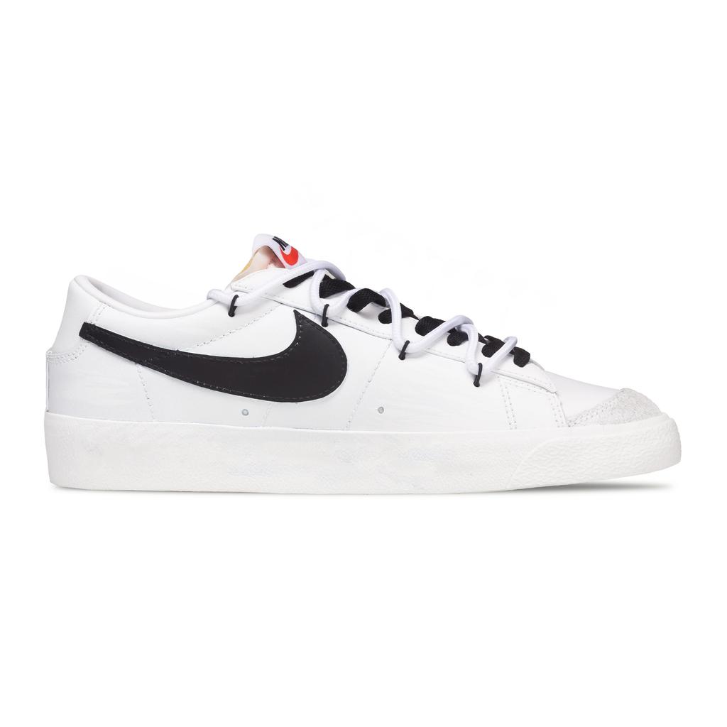 Nike Blazer Synthetic Leather Slip Resistant Abrasion Resistant Low top Skateboard Shoes Unisex DA6364-101(Team1478-)