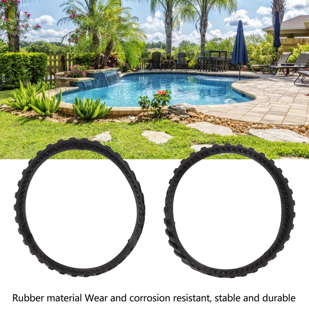 2Pcs Pool Cleaner Replacement Track Rubber Tire Track for Zodiac MX8 MX6 Robotic Pool Vacuum Cleaners