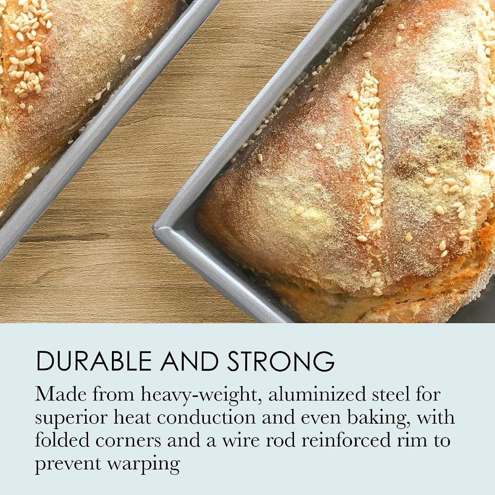 Aluminium Sink Sinklegering Rektangulær Brødform Lang Flat Toastboks Nyttig Formkakeform Kaker