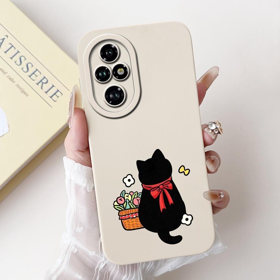 For Honor 200 Pro 5G Case ELP-AN00 Cover Cute Cartoon Panda Cat Shockproof Fundas For Honor200 Pro Bumper on Honor 200Pro Hoesje