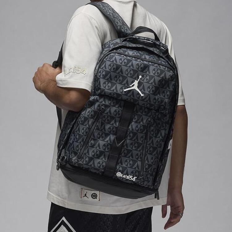New Jordan Polyester Backpack Regular Unisex Jet Black JD2433011AD-001