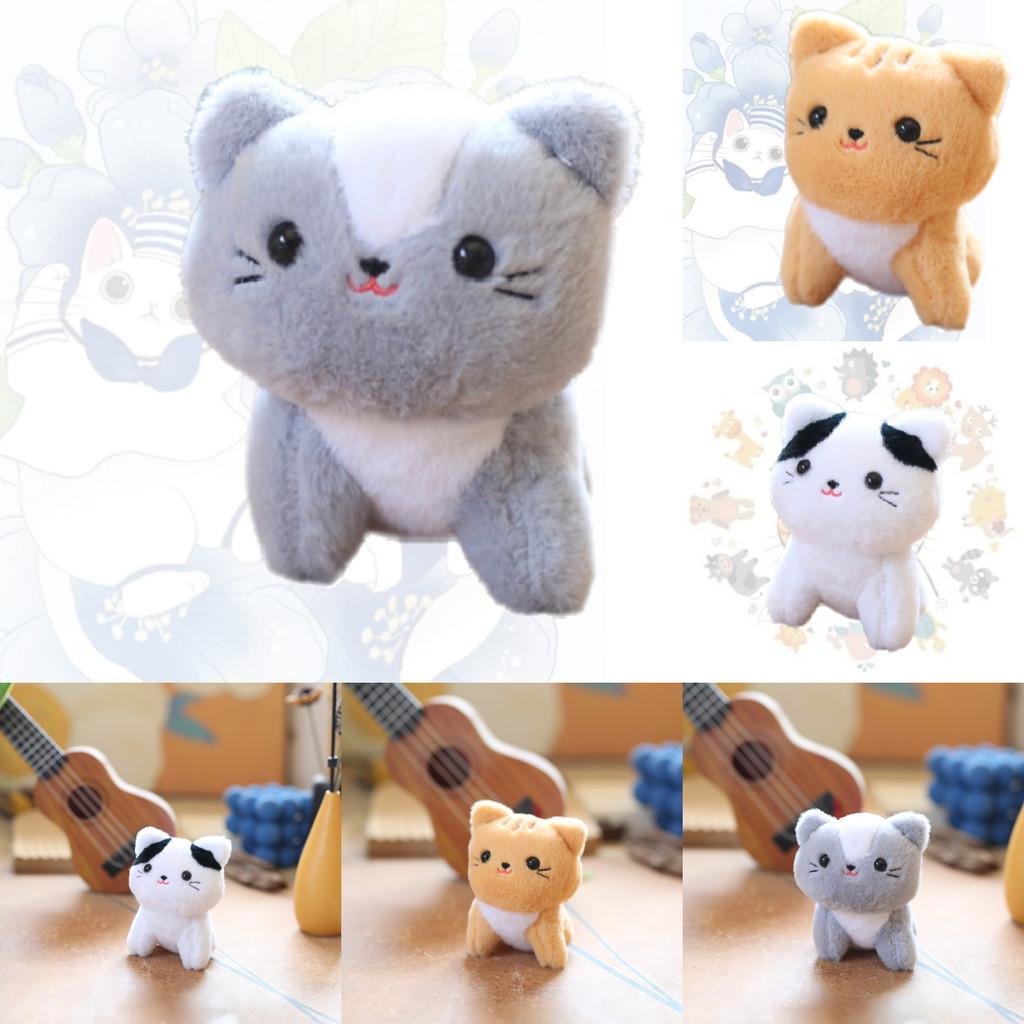 Adorable Plush Cat Keychain Soft Cuddly Toy With Pp Cotton Filling