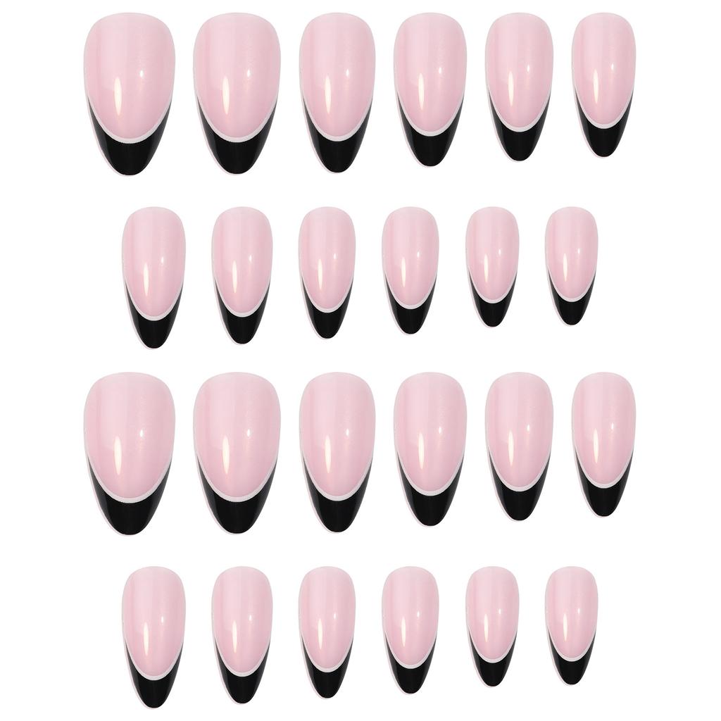 Wearing Nails Finished Fake Nail French Nail Art Simple Style Nail Patch