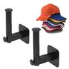 2pcs Hat Rack Retractable 15‑20 Hats   L Shaped Hooks Adhesive No Punching Baseball   Storage Rack for Home Kitchen Bedroom