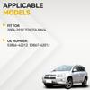 2 Stück Auto Frontscheibenwischer-Abdeckung Verlängerungsleiste Clip-on Außenabdeckung für Toyota RAV4 RAV-4 2006 2007 2008 2009 2010 2011 2012