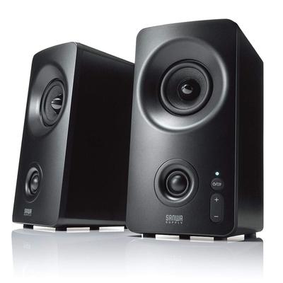 Sanwa Direct PC-Lautsprecher 3-Wege-Anschluss 10 W Hochtöner-Verstärker (Bluetooth / 3,5 mm / USB) Eingebaut 400-SP091