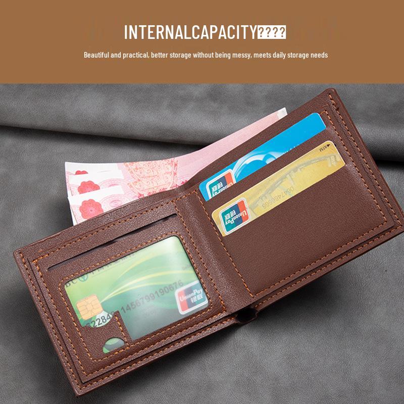 Men's Retro Leather Wallet - Business Casual, Multi-Card Slots, Soft Coin Purse