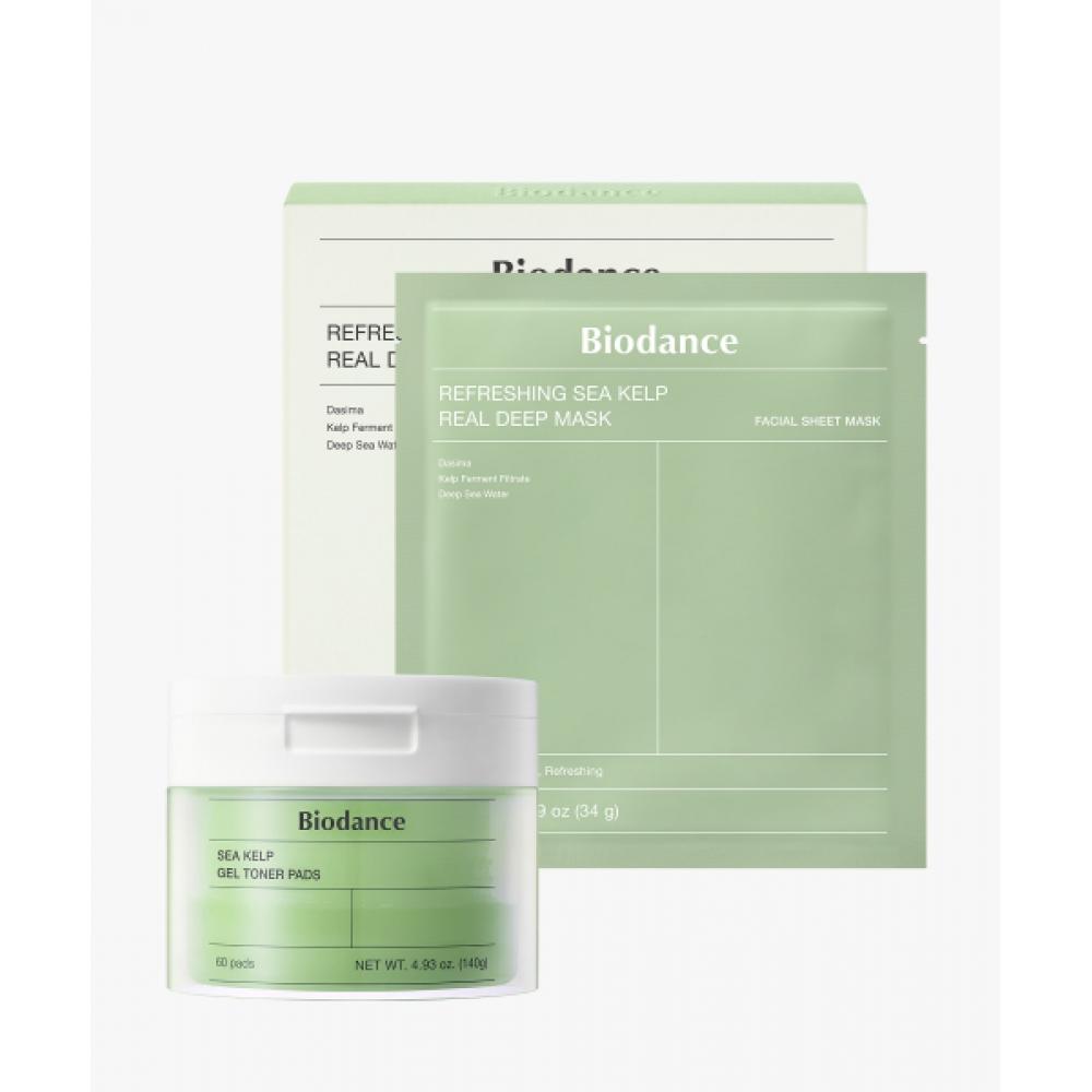 Biodance Sea Kelp Mask  4 Sheets  +Sea Kelp Gel Toner Pad NONE