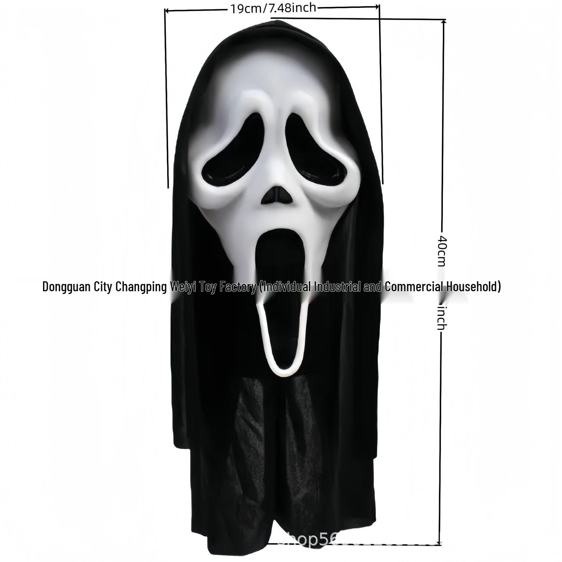 Vassago Fanged Demon Halloween Latex Mask Costume