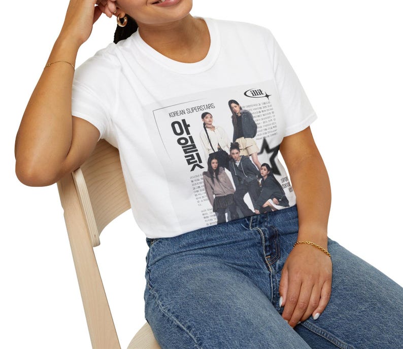 2026 Summer Fashion Trendy Tee Men Women Vintage Top ILLIT K-pop Girl Group T-shirt, Korean Superstars Graphic Tee, Streetwear Fan Merch