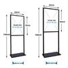 Floor Standing Double-Pole Poster Display Stand