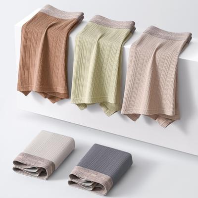 5 Stuks Mannen Boxer Ondergoed Middelhoge Elastische Tailleband Slim Fit Ademende Boxer Briefs Vochtregulerend U-Convex Slipjes Dagelijkse Slijtage