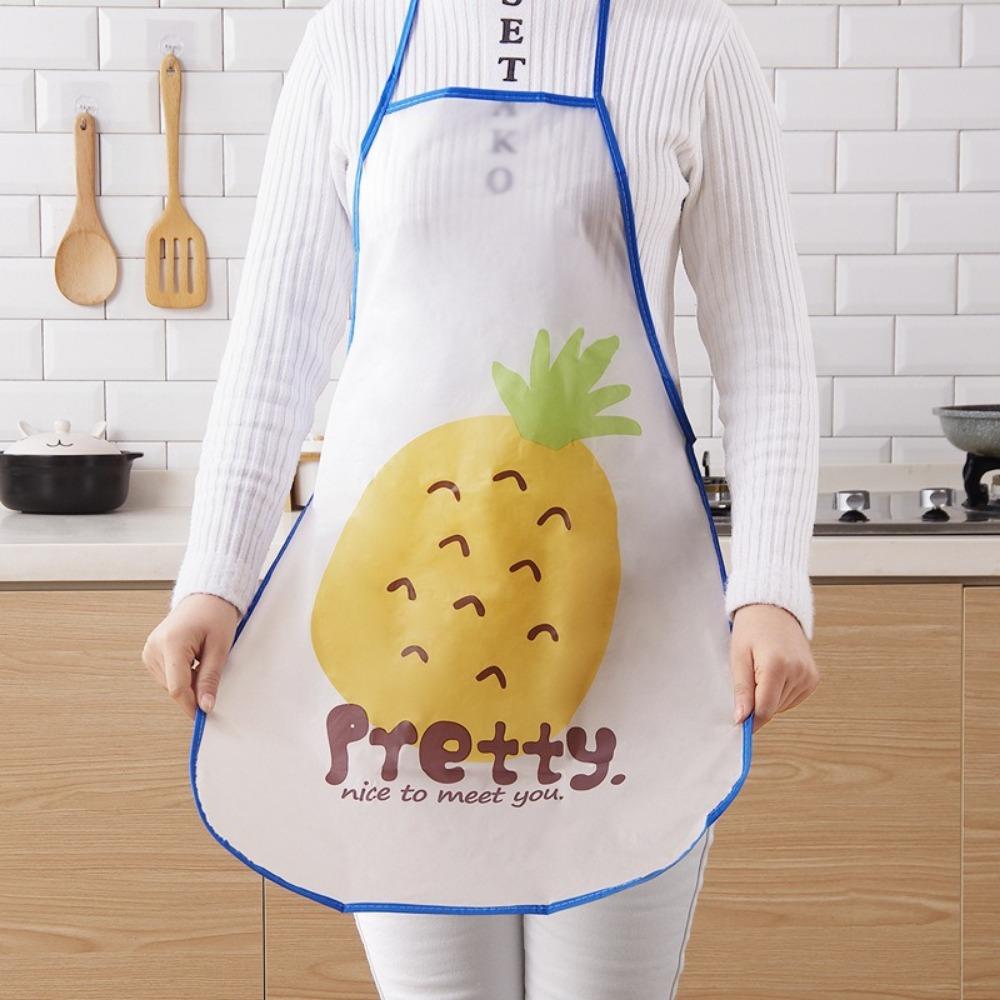 Waterproof Kitchen Waiter Apron Cartoon Cooking Hood New Sleeveless Apron  For Men Women
