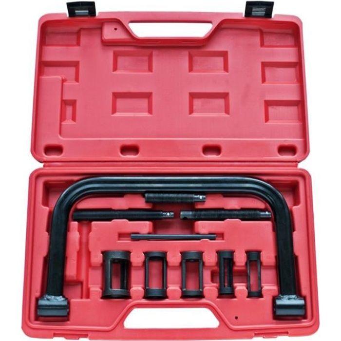 VidaXL Kit de 10 outils de compresseur de ressort à valve