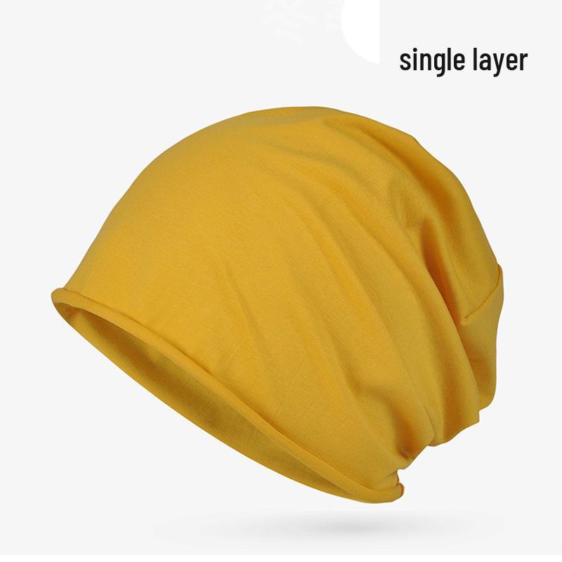 Unisex Lightweight Cotton Headscarf: Spring/Summer Breathable Cap & Sleep Hat