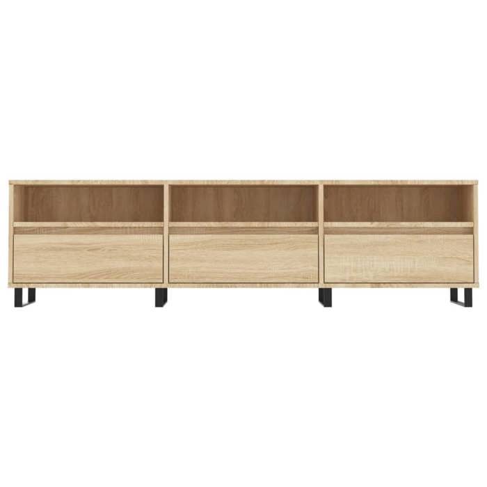 vidaXL Meuble TV chêne sonoma 150x30x44,5 cm bois d'ingénierie 831303
