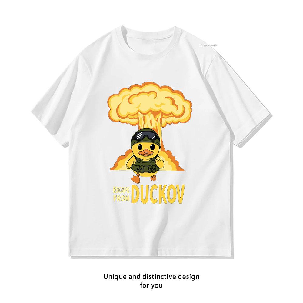 Escape From Duckov Shirt Woman Man Casual Cotton Printed T Shirts Adult Streetwear Camisetas Tops Tee Creative S
