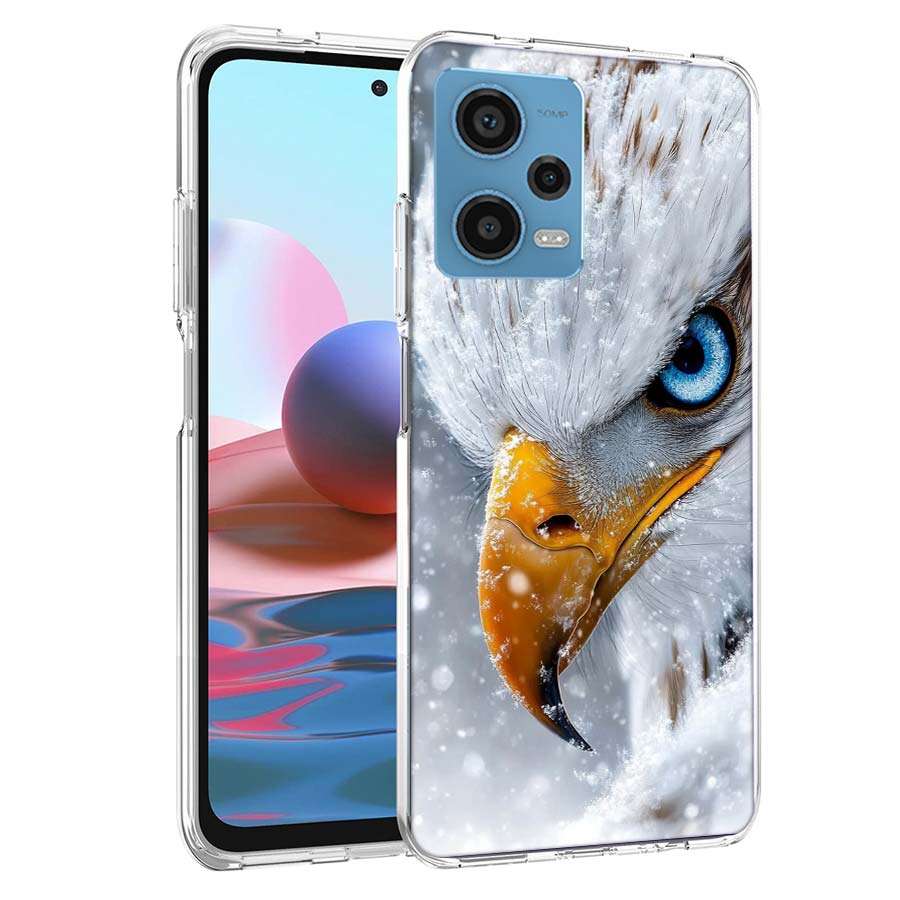 Majestic Eagle Gaze Phone Case For Redmi Note 13 12 14 15 Pro Plus 13R 11 11T 11E 11S 10 Pro 10S 9 9S Cover Cell Clear TPU Capa