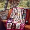Happy 50Th Birthday Blanket Personalized Name Soft Comfortable Stylish Blanket Car Blanket Perfect For Travel Camping Outdoor Home Suitable For All