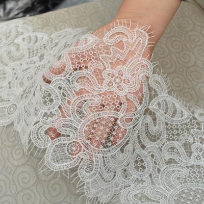 Ajuste hueco del cordón del bordado, encaje del vestido de la pestaña de los accesorios de la decoración de la tela del cordón del vestido de boda