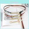 Fashion Gold Twisted Shape Knot Decoration Women Thin Belt For Casual Dress And Suit Waist Accessory