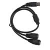 1.6ft DIN 5 Pin Male to 2 DIN 5 Pin Female Cable Y Splitter Cable  Audio Signal Routing