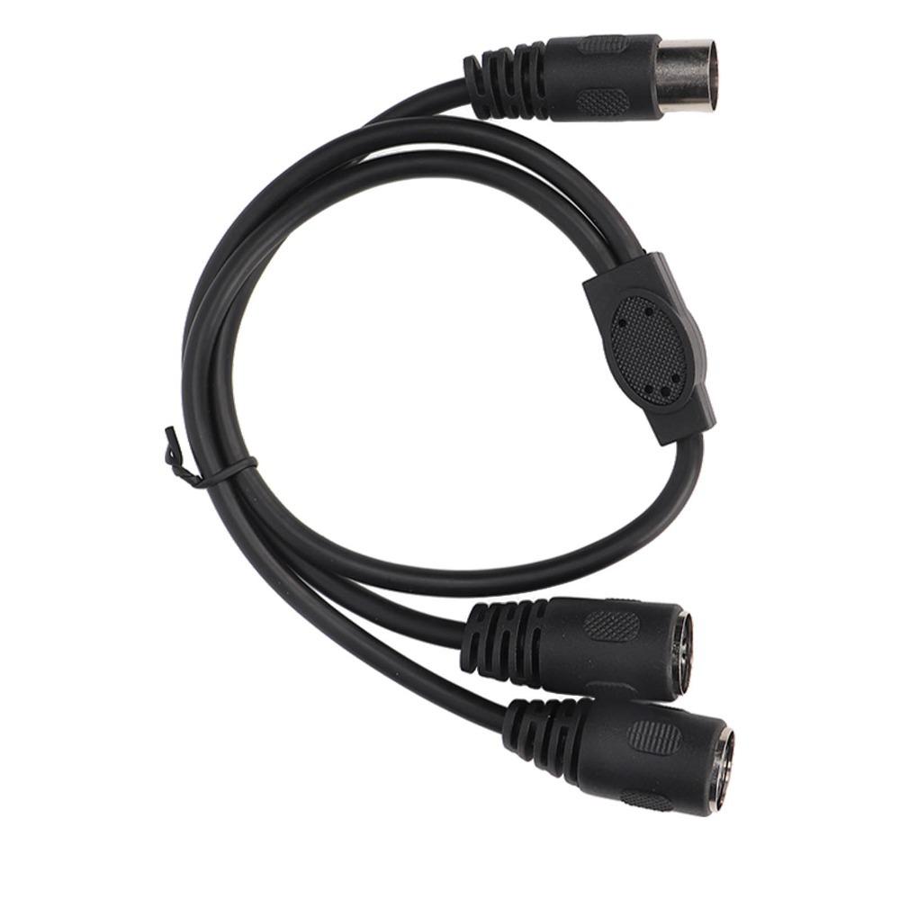 1.6ft DIN 5 Pin Male to 2 DIN 5 Pin Female Cable Y Splitter Cable Audio Signal Routing