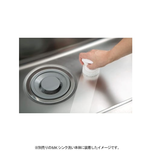 Mameita Sink Cleaning Sponge Spare Set of 4, Approx. 6.5 X 6.5 X 2cm, White, Reversible, Easy To Replace, Washable with Just Water, Made In Japan, AZ-