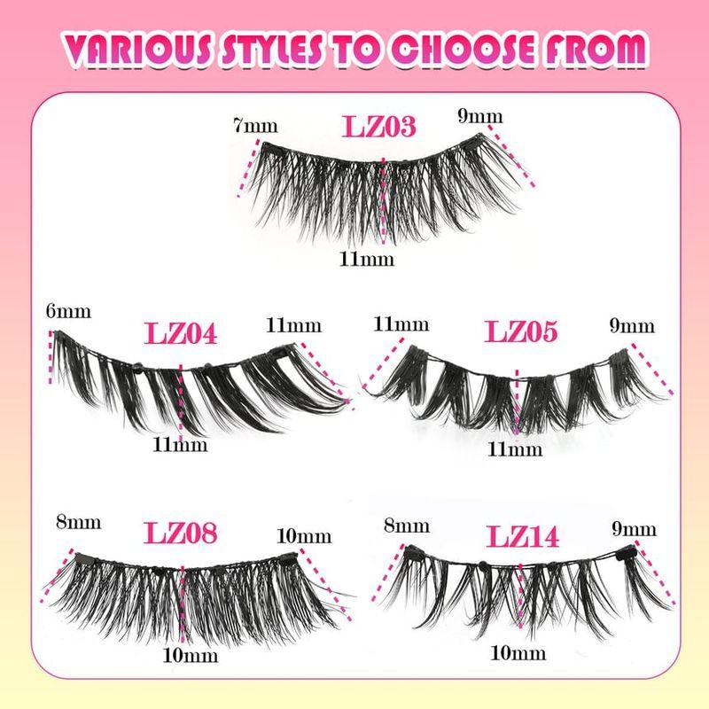 Lashie - Natural Magnetic Multipack False Eyelashes (Various Designs)