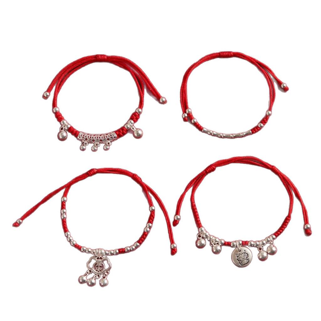 999 Sterlingsilber Rotes Band Armband für Babys und Erwachsene - Erster Geburtstag, Vollmond, Weihnachtsgeschenk