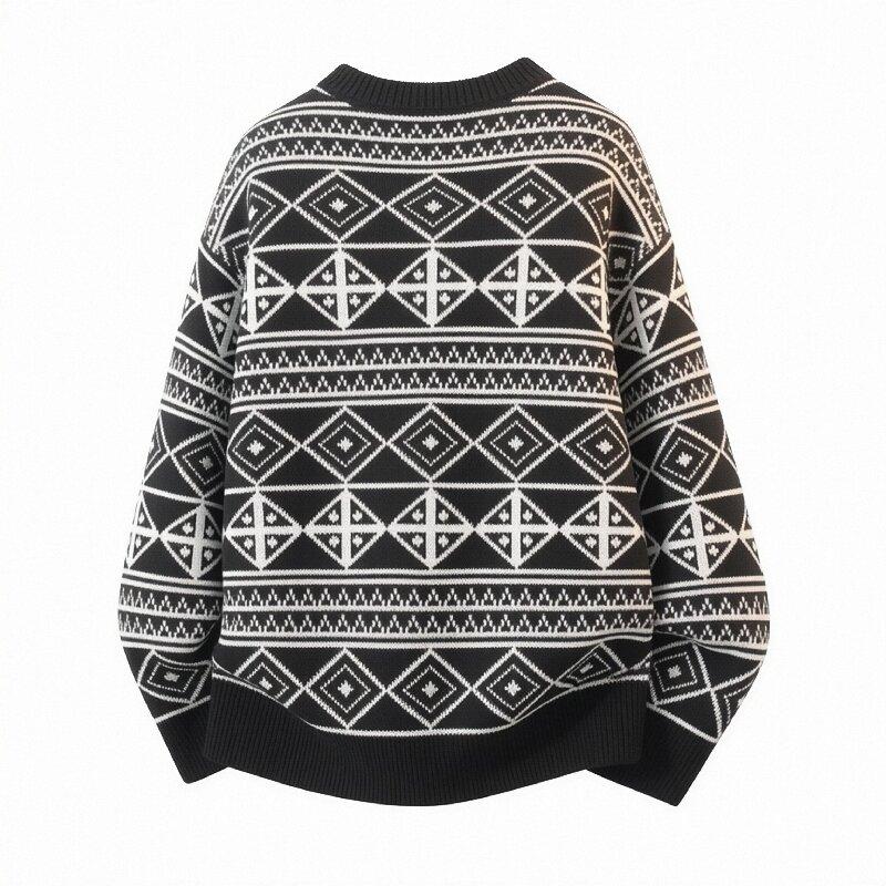 Autumn And Winter Sweaters For Men's Couples, Loose And Casual Men's Knitted Sweaters, Men's Long Sleeved Knitted Sweaters