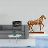 Retro Wooden Remote Control Organizer And Horse Figurine Sculpture Resin Animal Statue for Home