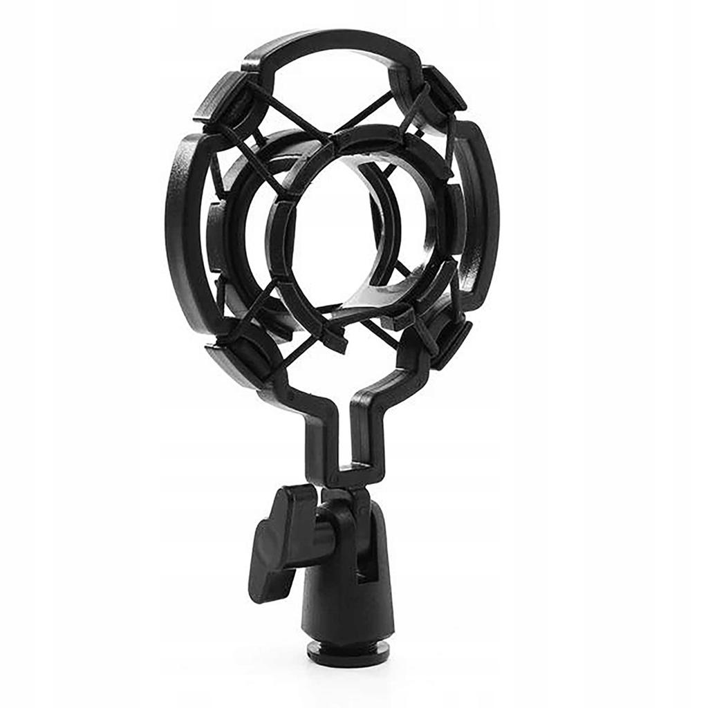 STUDIO&STREAMING MICROPHONE - Professional condenser microphone set (silver mesh) for streaming and studio recordings