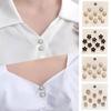 10 stuks Kraagnaald Gesp Vaste Pin Trendy Sieraden Cadeau Voor Vrouwen Broche Mode Geen Gaten Magnetische Gespen Voor Hemden