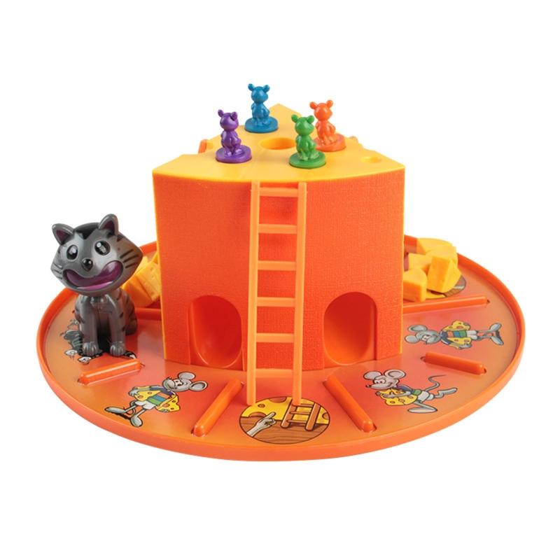 Classic Cats and Mouse- Cheese Board Game - 4 Pieces Mice,Kids Interaction To