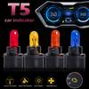 T5 B8.5d LED Autolampen Instrumententafel Glühbirnen Niedriger Stromverbrauch 5050 SMD Automobil Armaturenbrett Schalterlampe 12V Kontrollleuchte 10 Stück