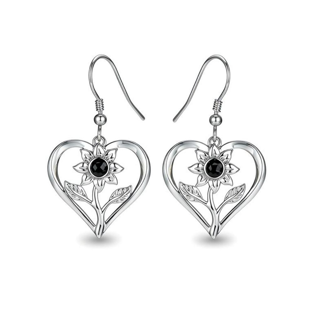 BLACK AWN Классические серьги-капли с цветком Натуральные серьги Ювелирные изделия Романтические серьги для женщин