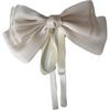 Mermaid Ji Pearlescent Satin Bow Hair Clip Women Summer Sweet Ribbon Spring Clip Fairy Hair Accessories