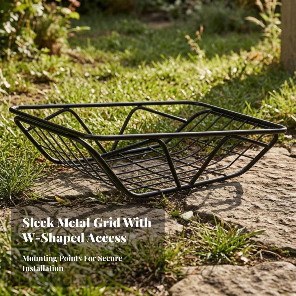 Rear Bike Basket Long-Lasting Cargo Carrier Large for Commuting