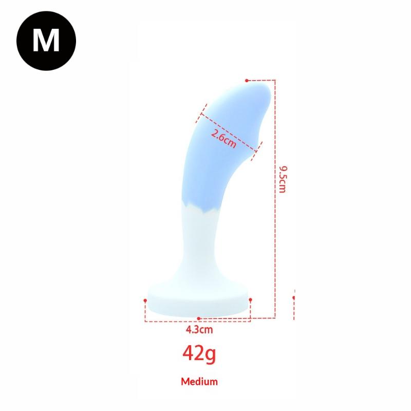 Silicone Anal Dilatancy Dildos Adult Sex Toys Anal Plug G-point Massage Gem Crystal Base Butt Plug Anal Masturbation Stimulator