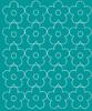 Wall Sticker Window Flowers Small Flowers 20 Pieces Turquoise Matte