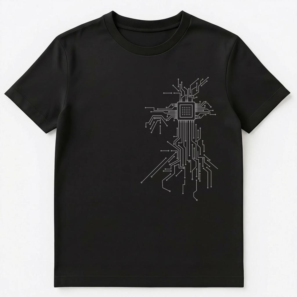 Computer Processor Abstract Art Pcb Board Design Unisex T-Shirt