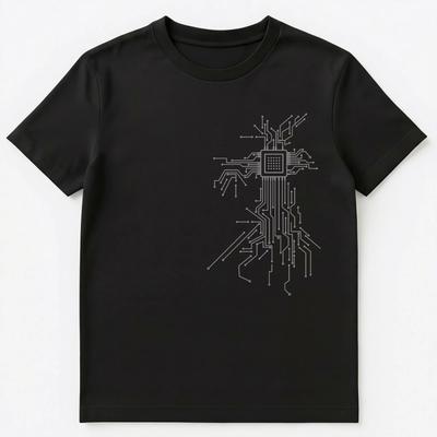 Computer Processor Abstract Art Pcb Board Design Unisex T-Shirt
